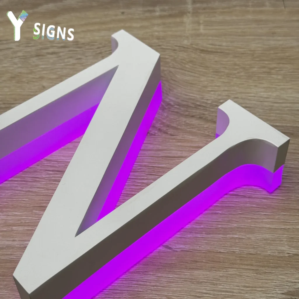 Backlit Sign - Y SIGNS LED custom sign