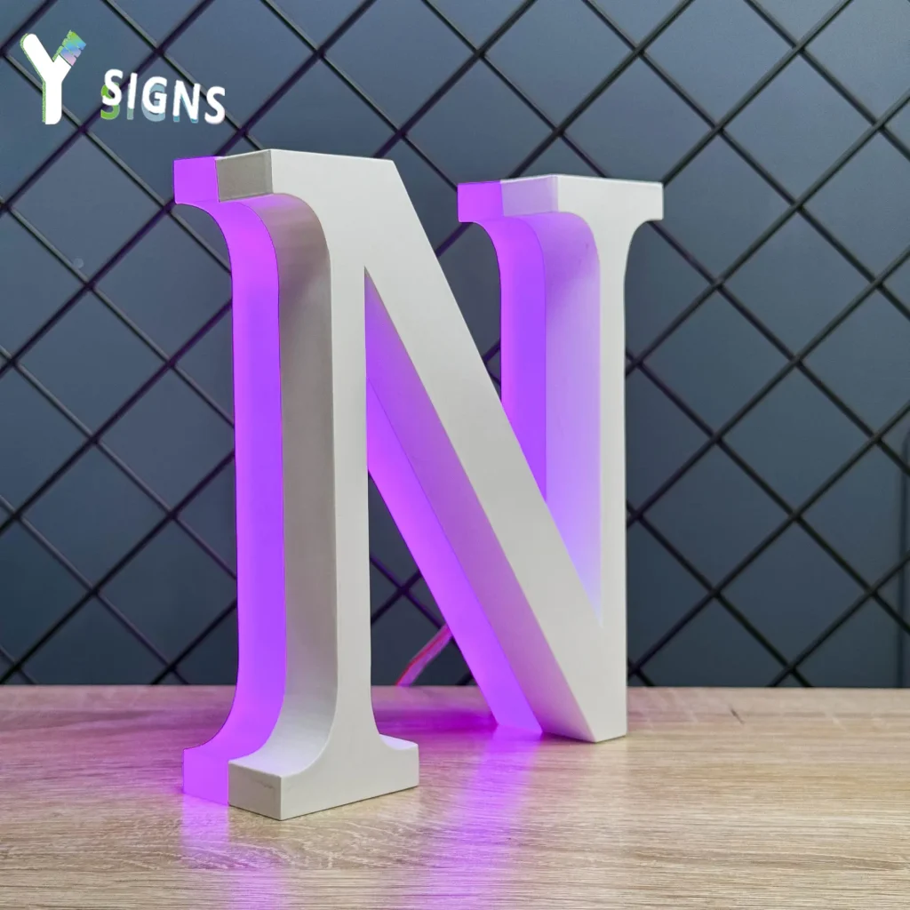 Backlit Sign - Y SIGNS LED custom sign