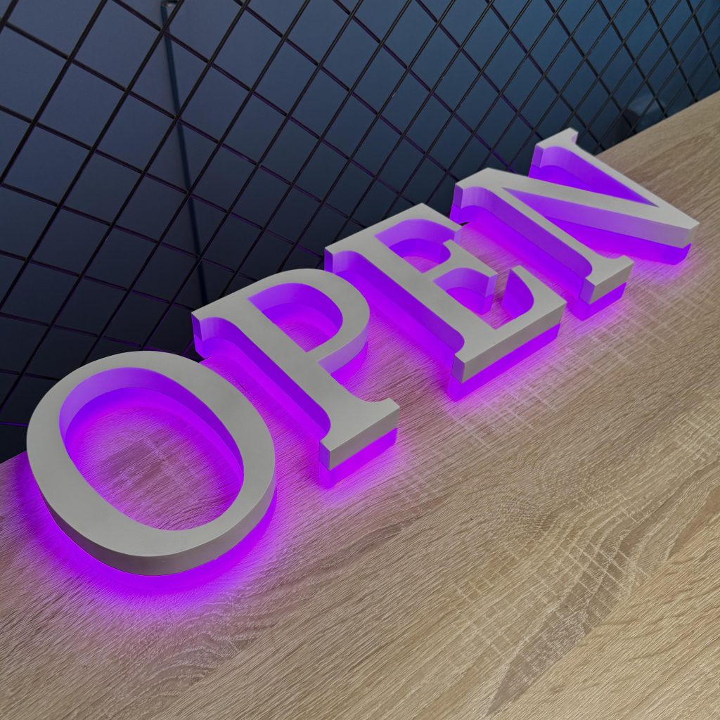 Backlit Sign - Y SIGNS LED custom sign