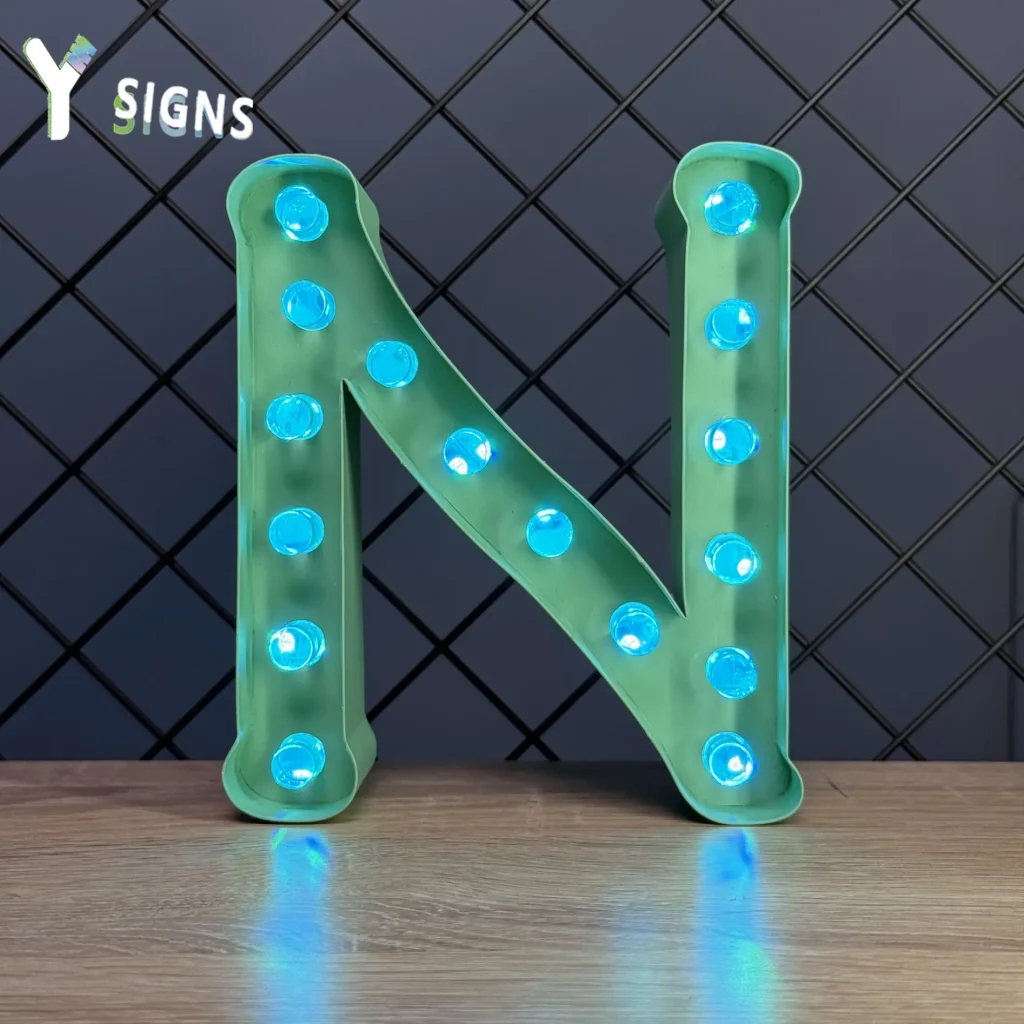 Crystal Pillar Stainless Steel Illuminated Letter Signs - Y SIGNS LED custom sign