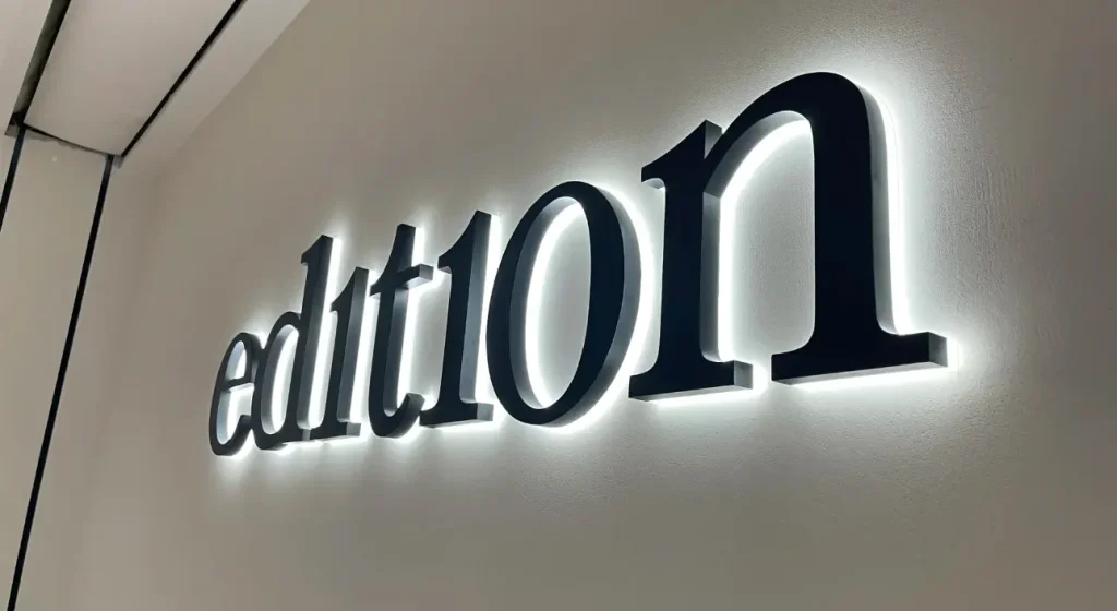 Stainless Steel Back-Lit Letter Signs - Y SIGNS LED product image