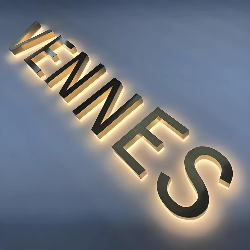 Stainless Steel Back-Lit Letter Signs - Y SIGNS LED product image
