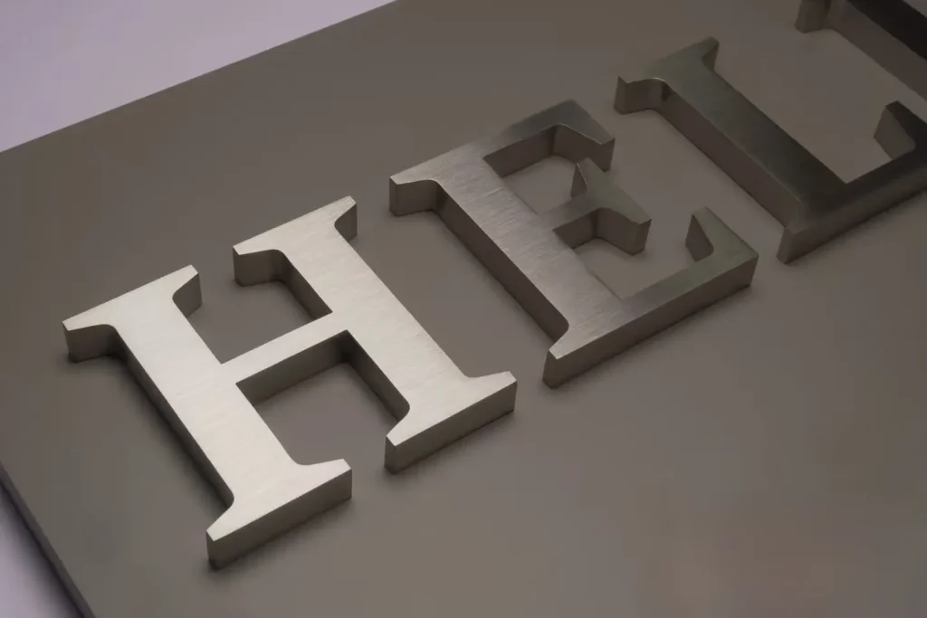 Stainless Steel Non-Illuminated Letter Signs - Y SIGNS LED product image