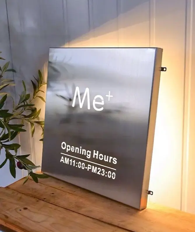 Stainless Steel Light Box - Y SIGNS LED custom sign