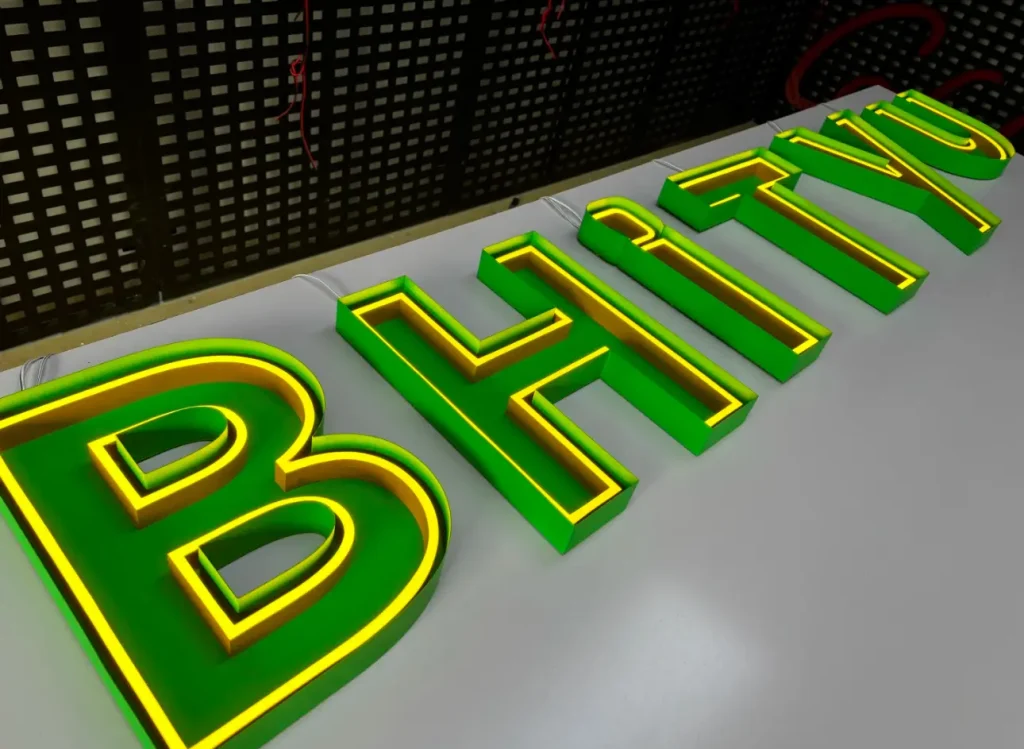 Vintage Neon Letter Signs - Y SIGNS LED product image